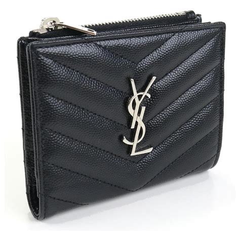 ysl monogram bi-fold wallet|ysl wallet woman.